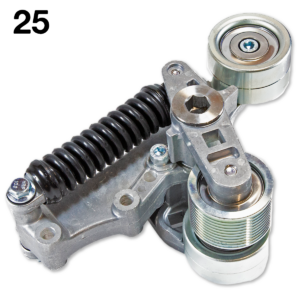 025 / AZ-1-APV3705 / Polea Tensora / Diámetro 74mm / DD13/ DD15 / DD16 / Cascadia / Freightliner / Mercedes.