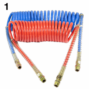 001/ AZ-611-315 / Juego de Mangueras de Aire Roja y Azul / 15 pies / 4.5 Metros