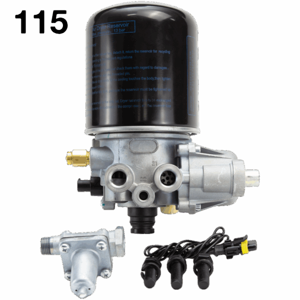 115 / AZ-955205 / Válvula / Secador de Aire SS1200 / Freigtliner Cascadia / Kenworth / Navistar / Volvo
