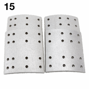 015 AZ-4711-NA / Juego de 8 Balatas / 8.6" / Traseras / No Asbesto.