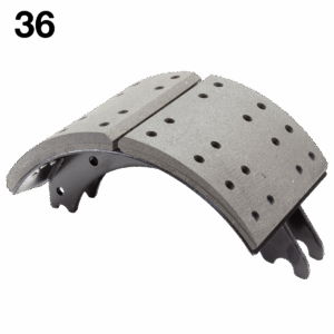 36 AZ-4711Q-ARM / Zapata Embalatada / Quick Release / Diámetro Freno 16.5” / Ancho Balata 8.6”