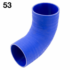 053 / AZ-9066-4.0” / Codo de Silicón / Cople a 90 grados / 6"x 6" / Diámetro 4"