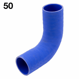 050 / AZ-9066-2.5” / Codo de Silicón / Cople a 90 grados / 6"x 6" / Diámetro 2.5"