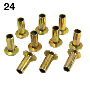 24 / AZ-6228 / Remache de Acero Latonado / Balata 10-10