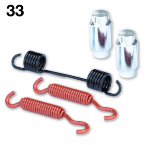 33 / AZ-K180150-VW / Kit de Repuesto / Para Zapatas AZ-4078 / VW.