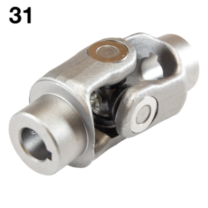 031 / AZ-N 13/16 / Nudo Toma de Fuerza / 13/16" X 13/16" / Cuñero De 1/4 ".