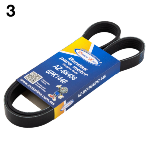 003 / AZ-6K436/6PK1107 / Banda Multi-V 6 Costillas / 1107 mm x 21 mm.